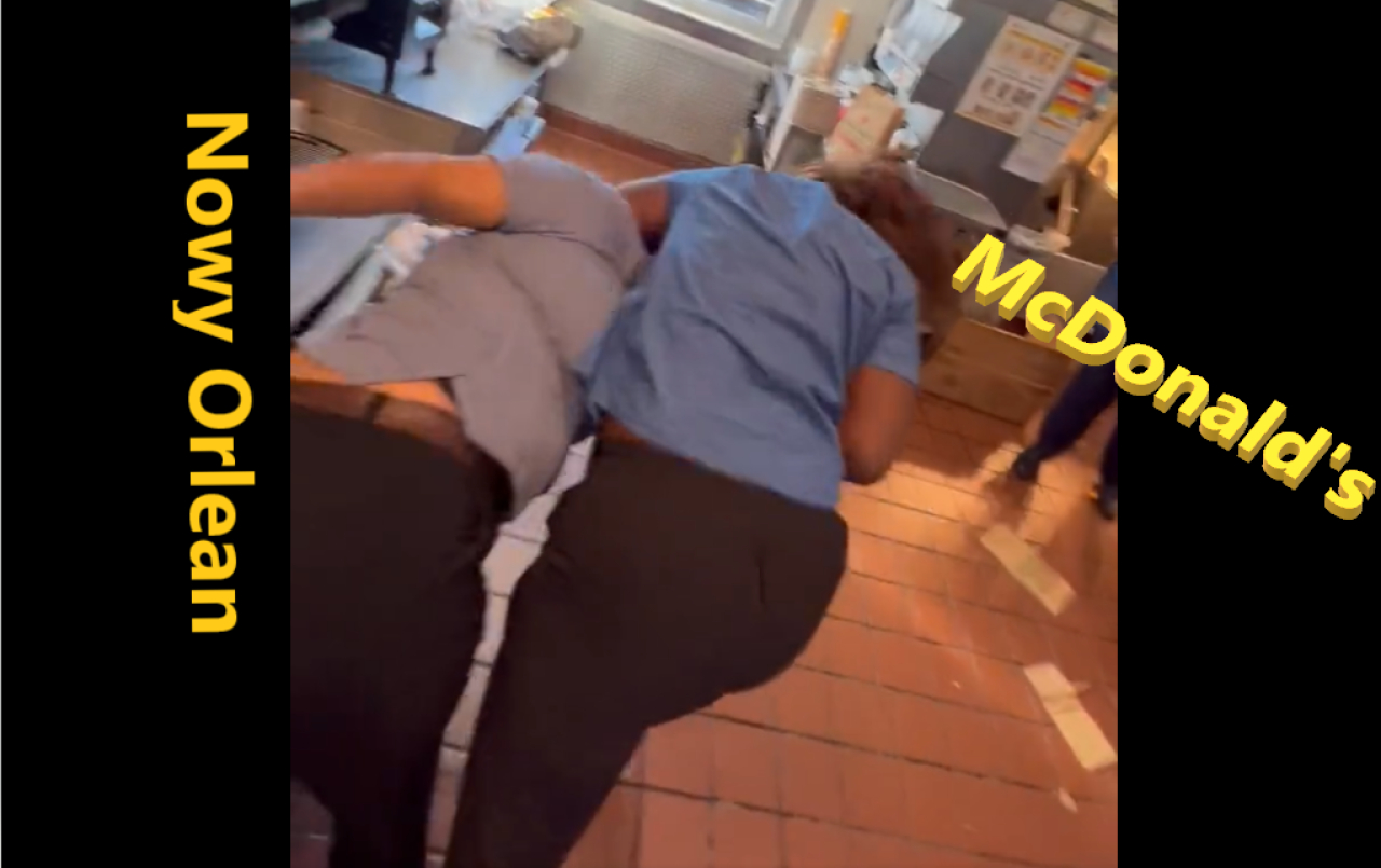 Nowy Orlean: Brutalna bójka pracownic McDonald's w Nowym Orleanie - mamy nagrania!